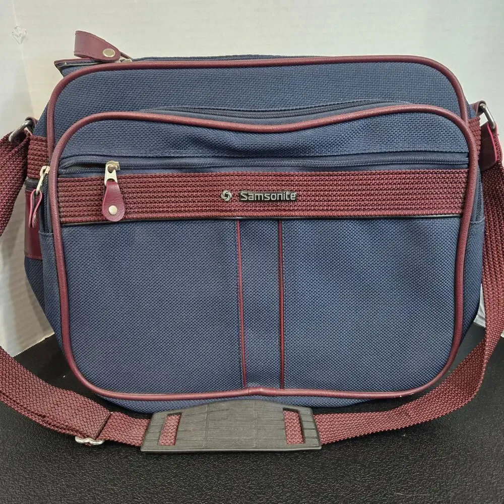 Vtg Samsonite Silhouette 4 Canvas Travel Case Bag Briefcase Carry-on 1980s